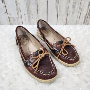 Sperry Top Sider Angelfish Boat Shoes Brown Size 9